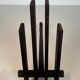 Pair of Modernist Steel Andirons