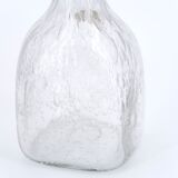 La Rochère transparent bubbled glass carafe, 70s