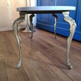 Coffee table in white Carrara marble