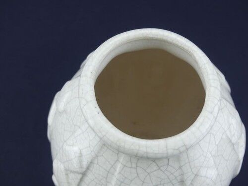 Cracked ceramic vase Art Deco