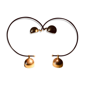 Pair of vintage German bow lamps 60s/70s