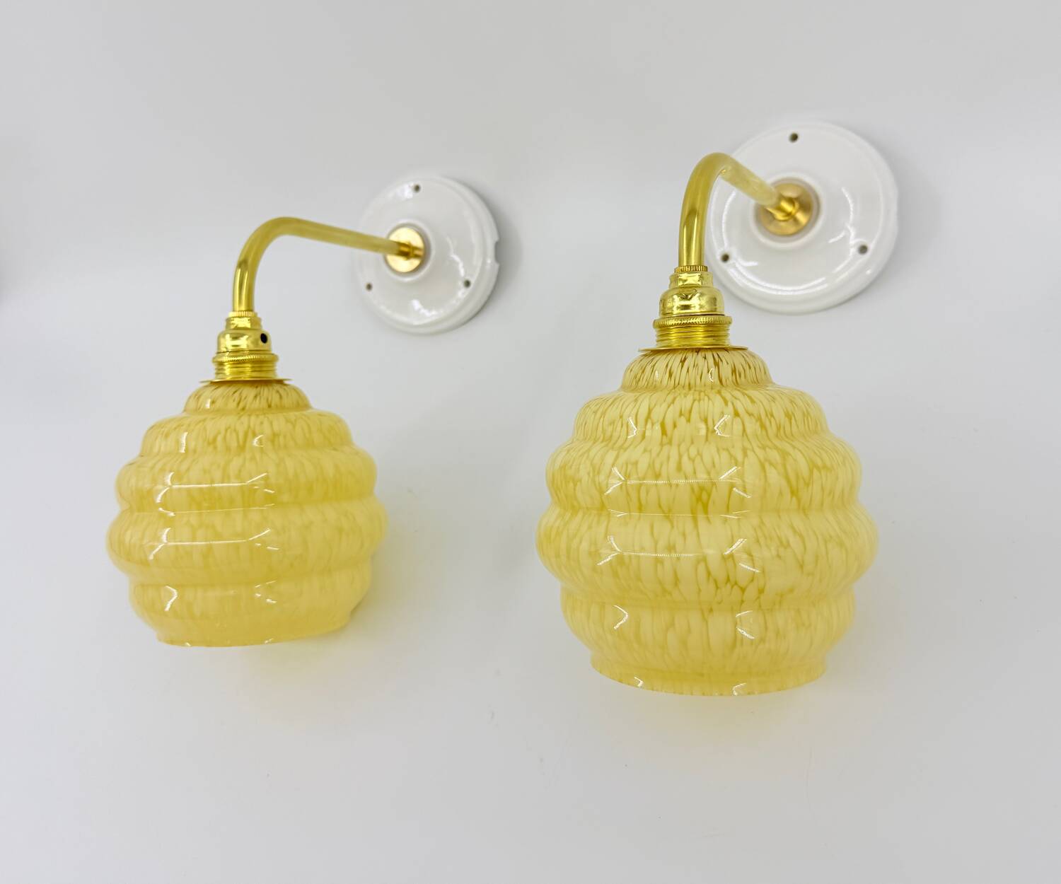 Vintage Clichy wall lights