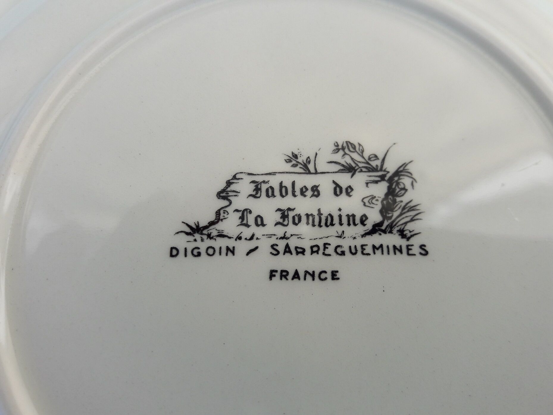 Plate fables La Fontaine