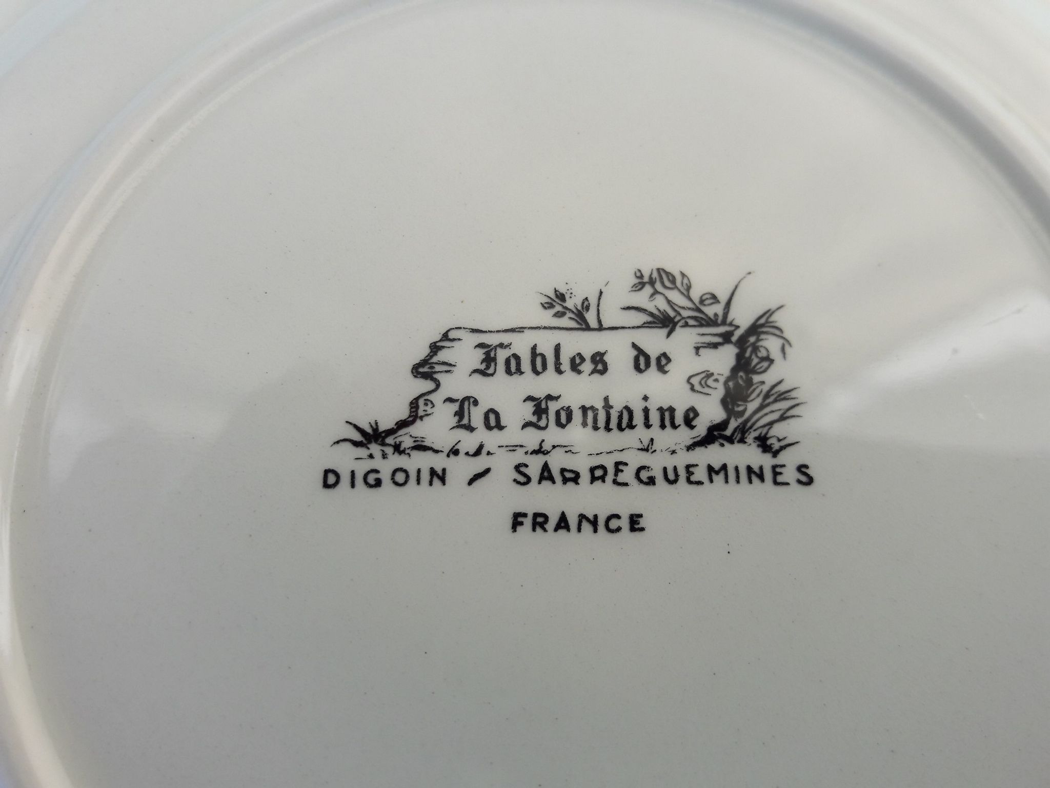 Plate fables La Fontaine