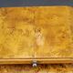 Pair of Art Deco burl wood nightstands, Czechoslovakia, 1940s