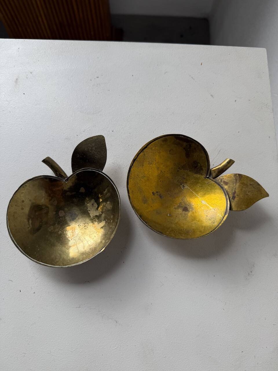 Brass "apple" pocket watch