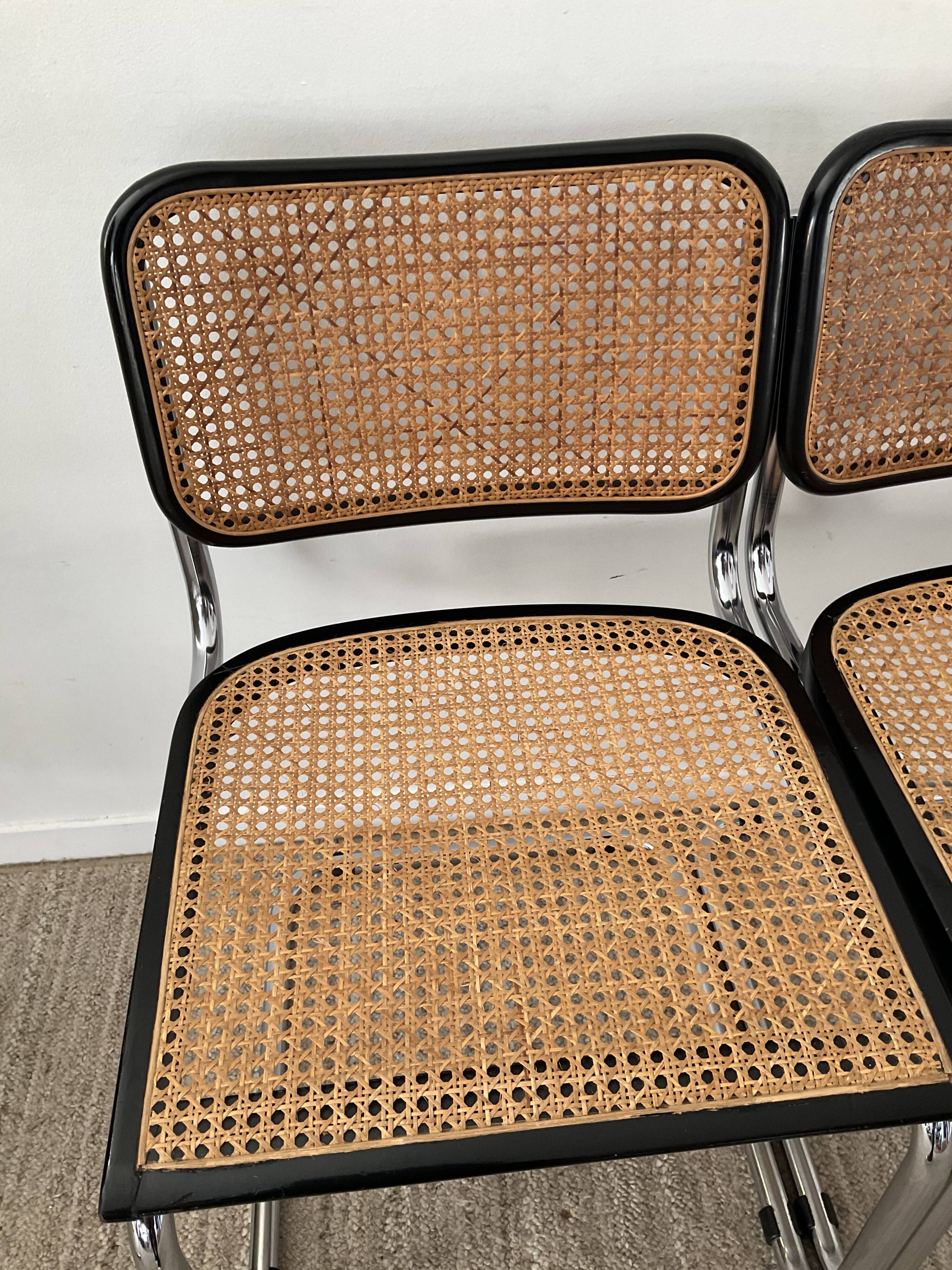 Pair of chairs Marcel Breuer Cesca B32