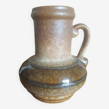 Vase vintage Strehla Germany Marron