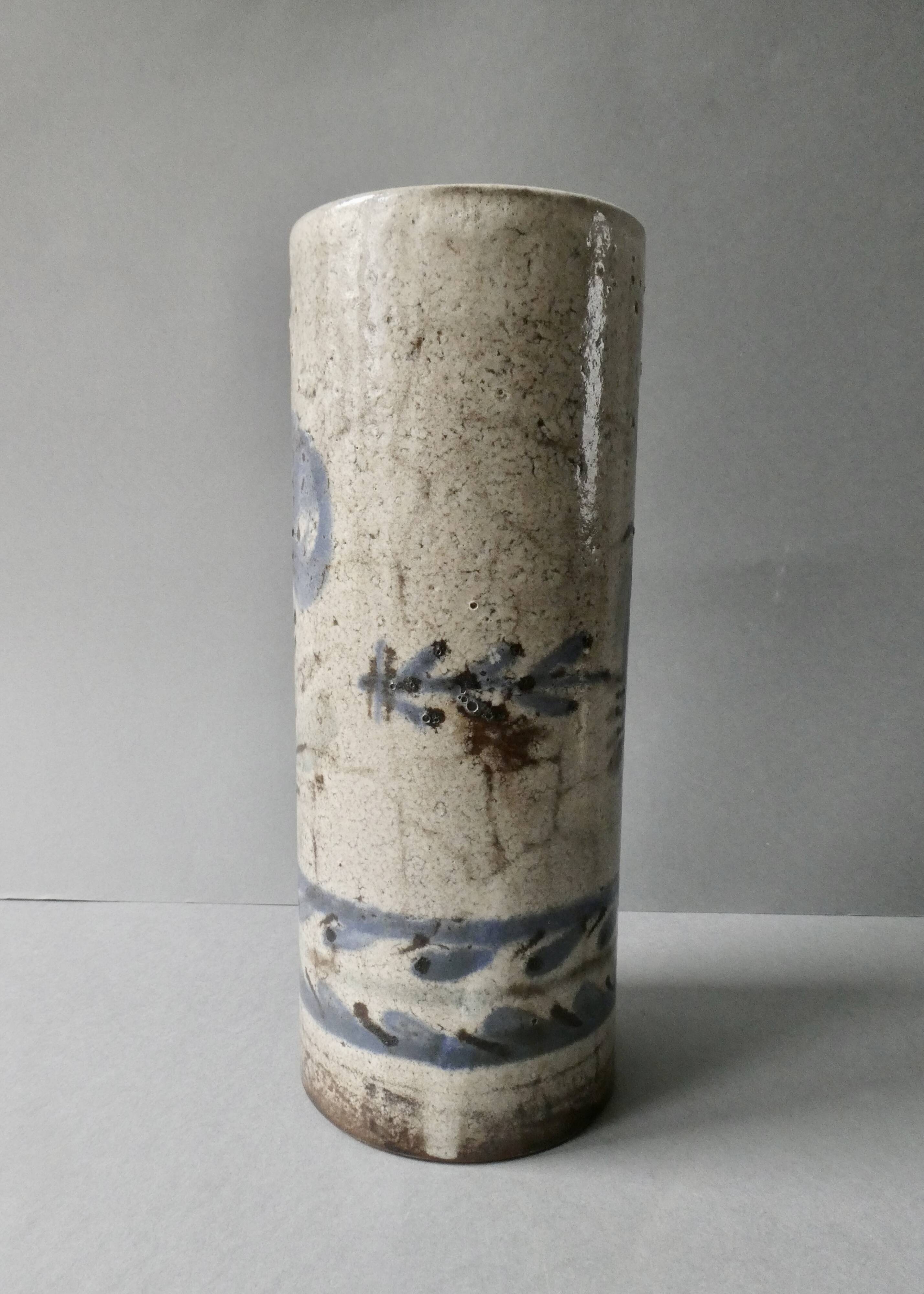 Large vase by Gustave Reynaud, Le Murier workshop in Vallauris, circa 1960