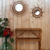 Vintage rattan console Italy