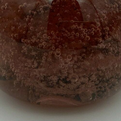 Biot sulfide glass 1970 purple red paper press