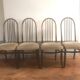 4 vintage Baumann Eden model wooden chairs