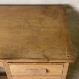 Vintage 1950s children's desk made of solid wood.