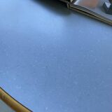 80s round beech table