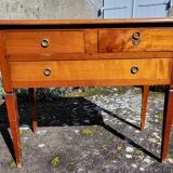 Commode console en merisier 3 tiroirs