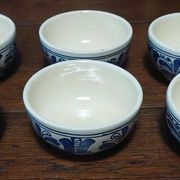 Bols série de six Korond céramique Roumanie XXème