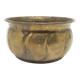 Art Deco flowerpot cover, brass, Poland, 1970s