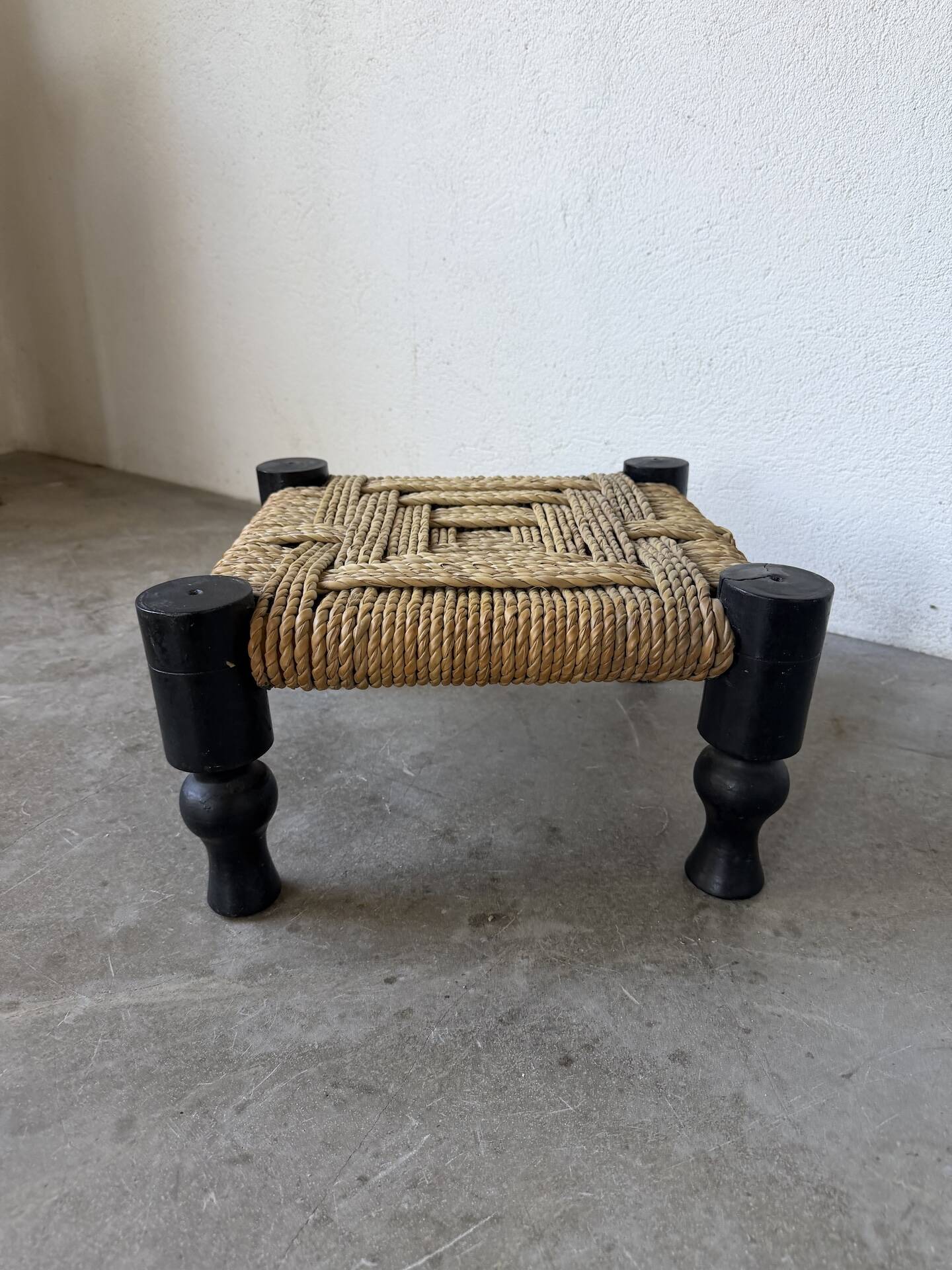 Small low stool or footrest DLC Audoux Minet