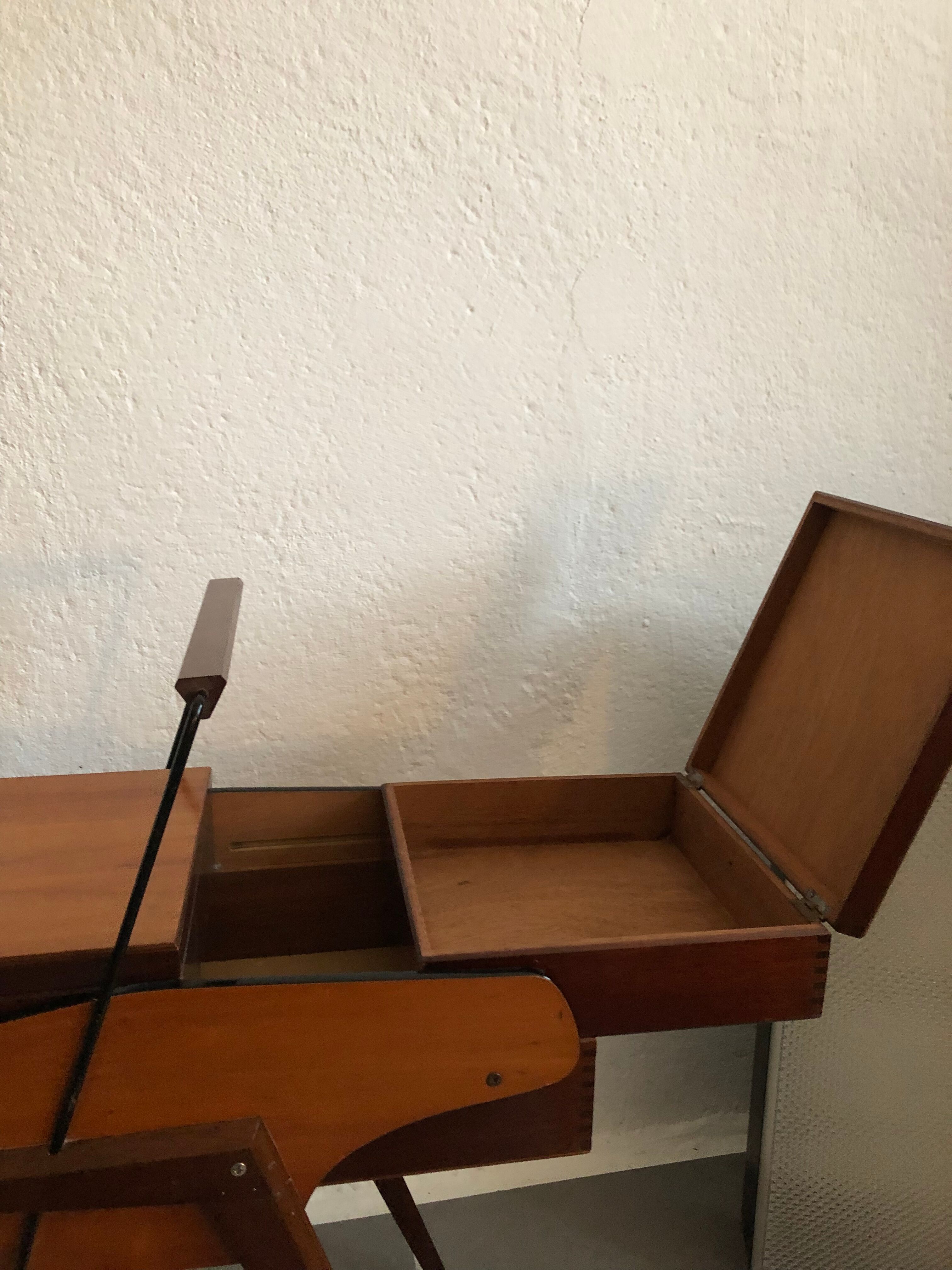 Vintage modernist sewing cart