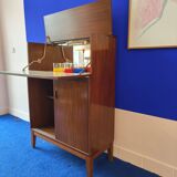 Bar furniture from the 60s Scandinavian in exotic teak vintage design