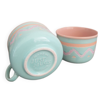 Paire de bol just mug vintage