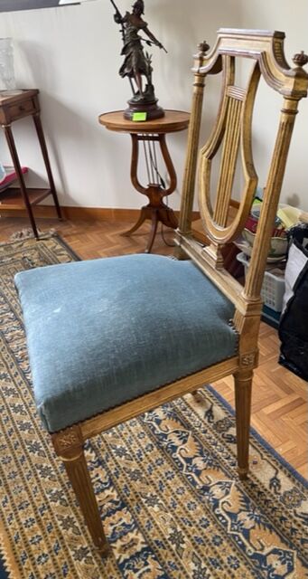 Pair of Louis XVI style chairs