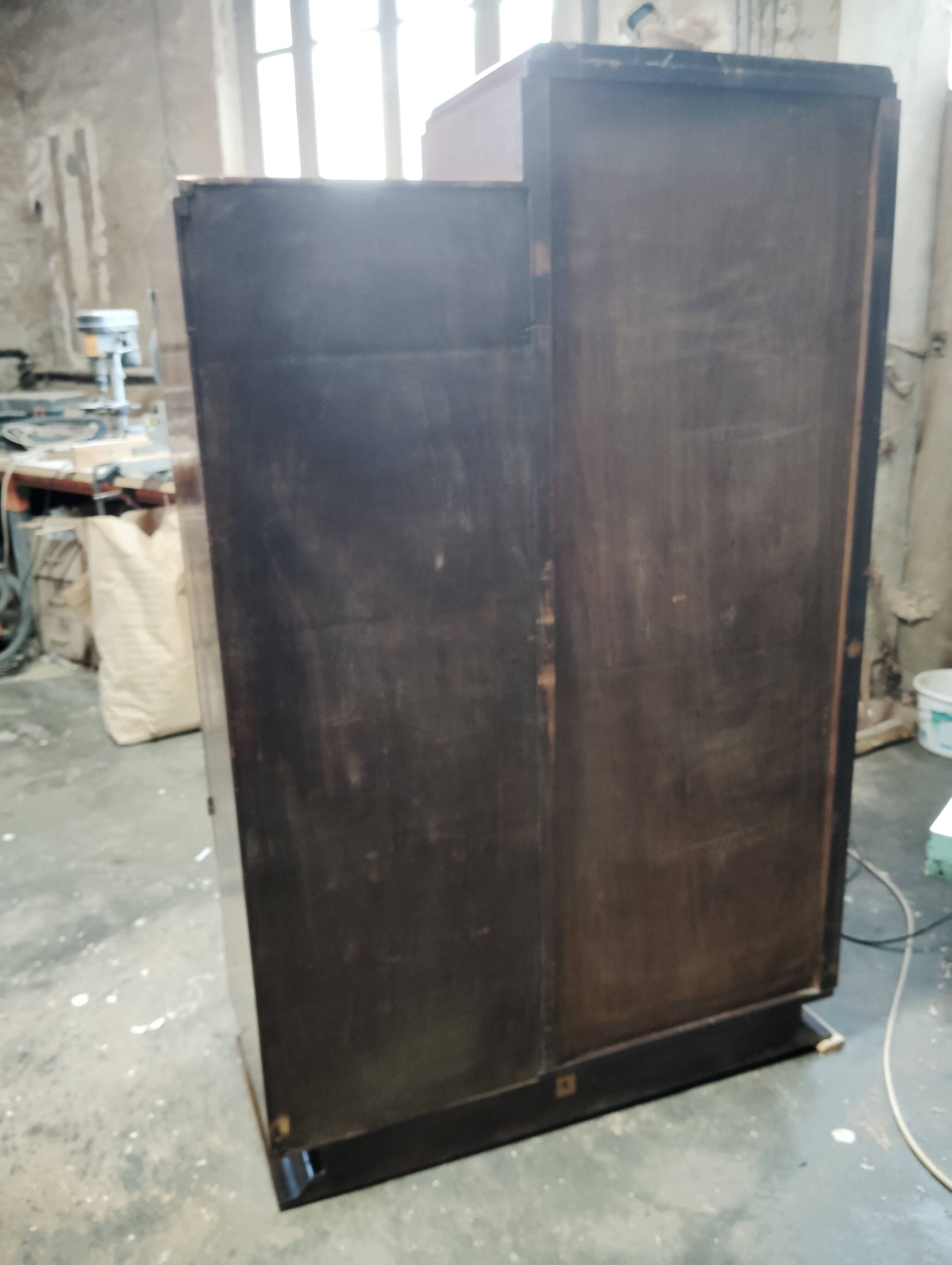 Asymmetrical art deco wardrobe