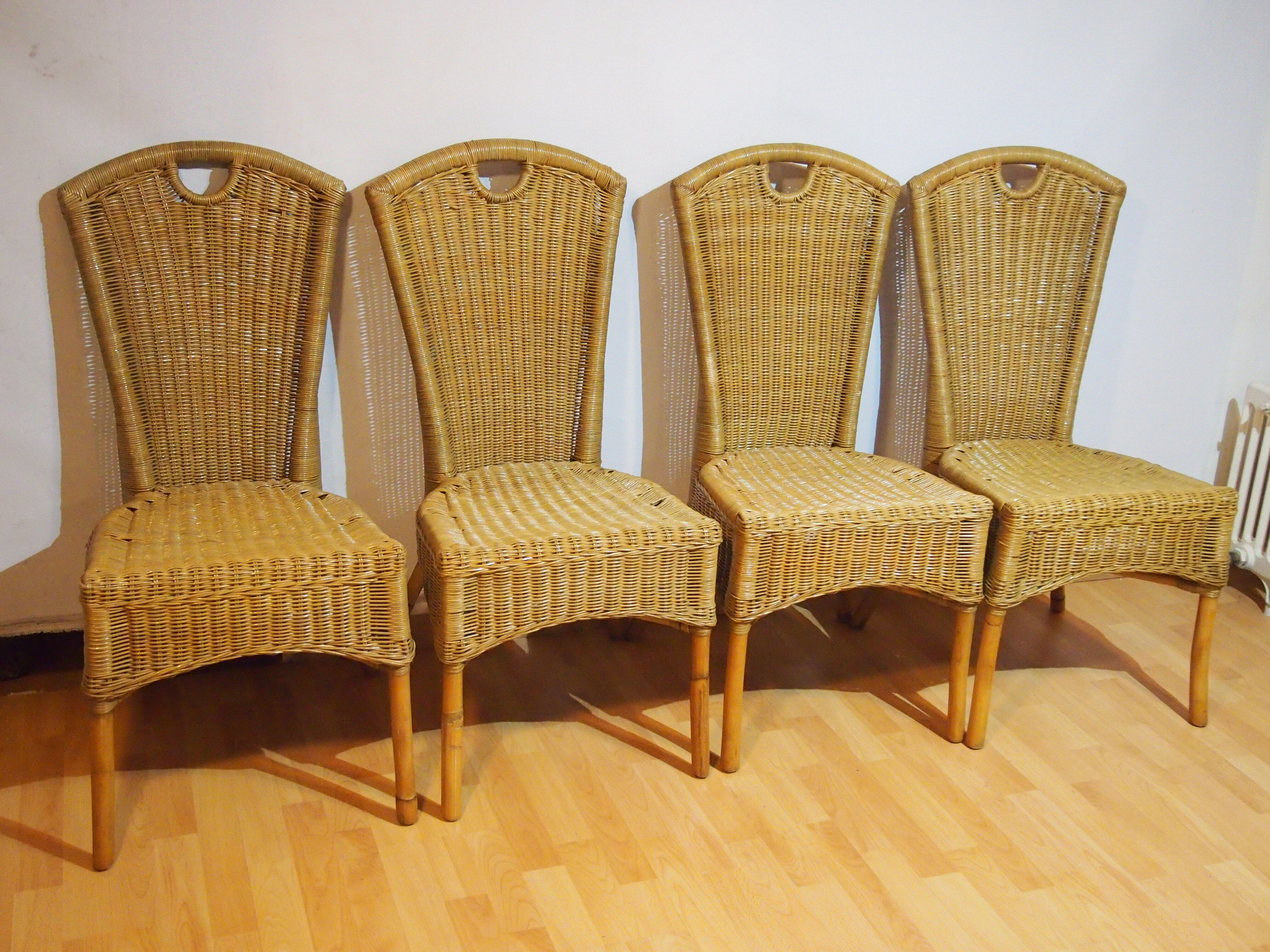 4 rattan chairs