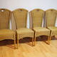 4 chaises en rotin