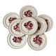 set of 8 flat plates Moulin des Loups model "Roubaix" 40s