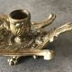 Solid Brass Hand Candle Holder