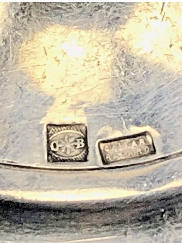 8 anciens porte couteaux métal argenté Art Déco poinçon Cailar Bayard