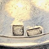 8 antique Art Deco silver-plated metal knife rests, Cailar Bayard hallmark