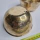 Pair of vintage Indian hammered metal bowls