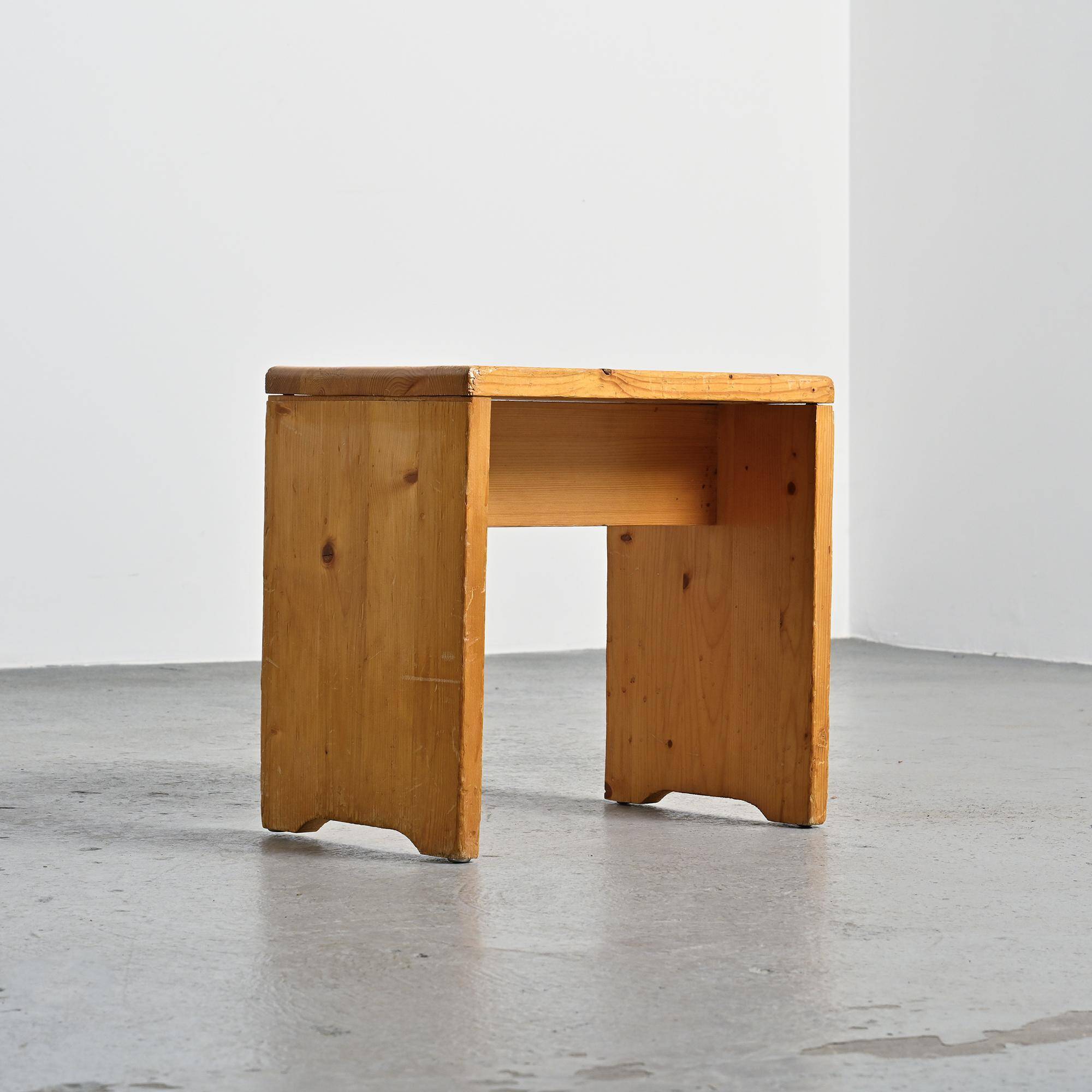 Pine stools from Les Arcs, circa 1975