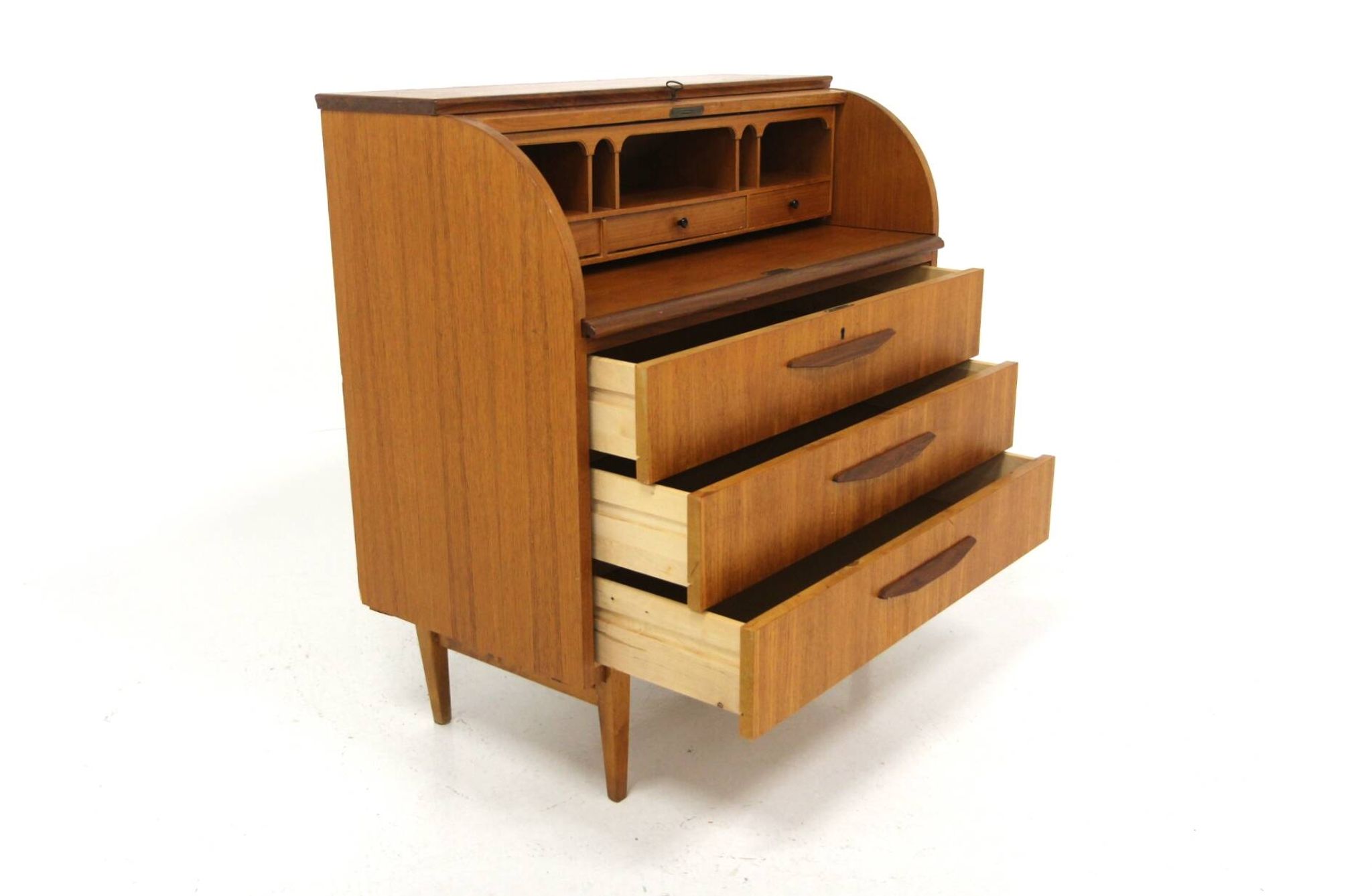 Scandinavian teak secretary, Bröderna Gustafssons, Sweden, 1950