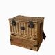 Vintage Flamingo Wicker Picnic Basket