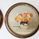 Set of 2 vintage art deco round frames 1940s 1950s cecile hay boots 40s