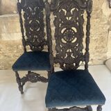 19th-century Renaissance chair in velvet – A statement piece