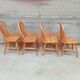 4 windsor chairs in vintage pine 1970 1980