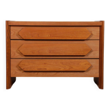 Vintage chest of drawers in solid elm, 1980