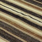 Turkish Anatolian Handmade Vintage Area Kilim Rug 225 cm x 213 cm