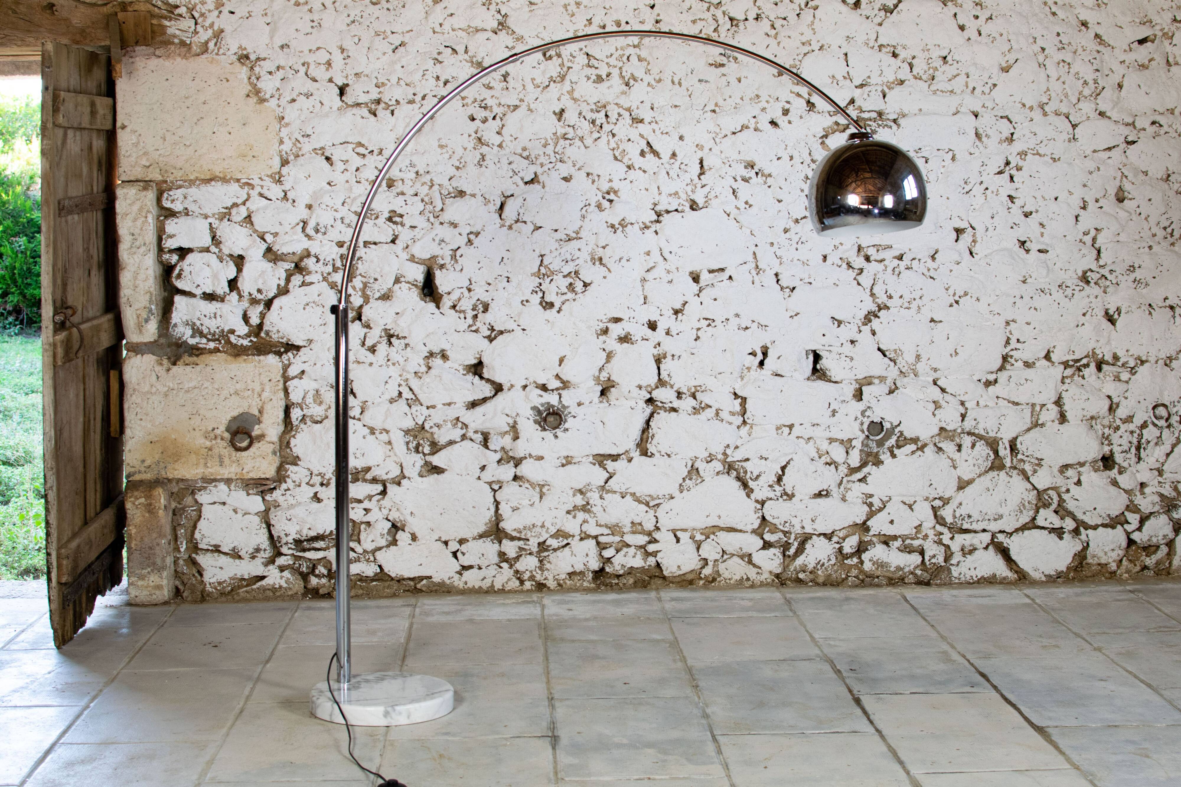 Vintage arc floor lamp, 1970s