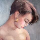 Femme nue Huile sur toile