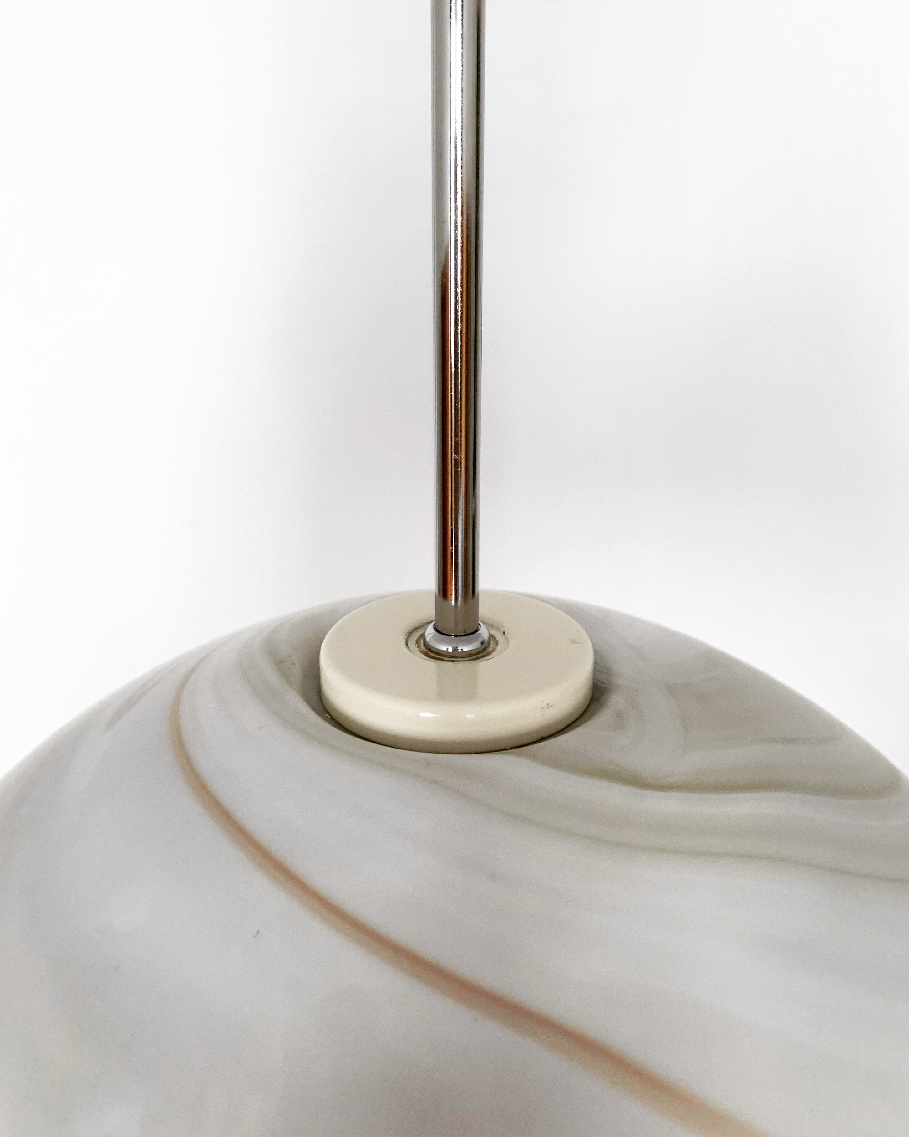 Carrara marble design glass lamp by Peill and Putzler