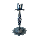 Iron flower candle holder