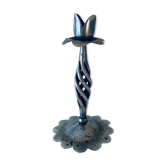 Iron flower candle holder