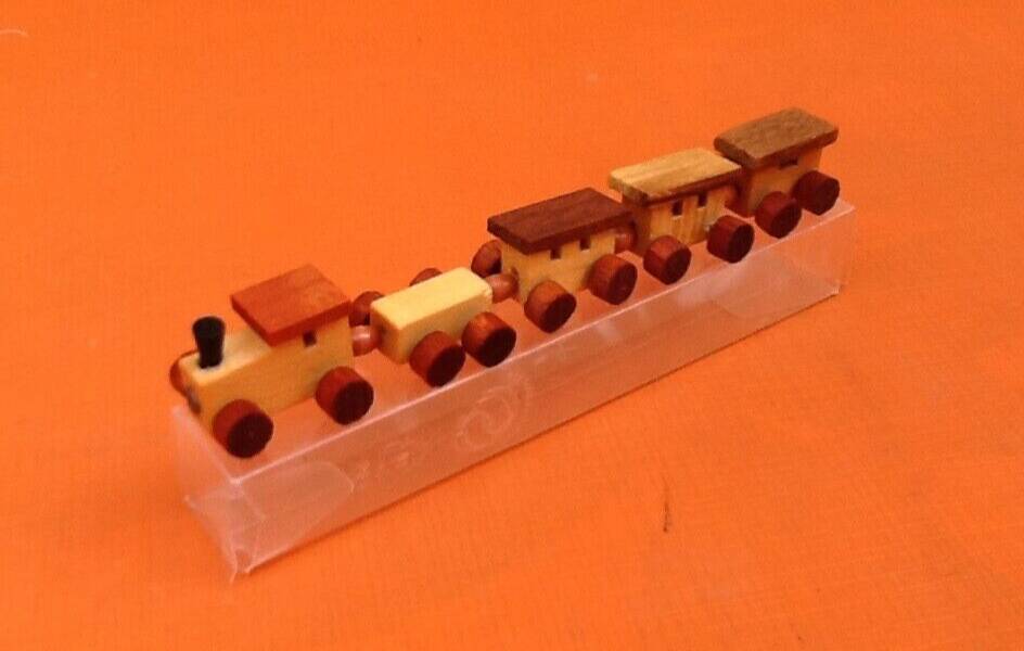 Wooden miniature train