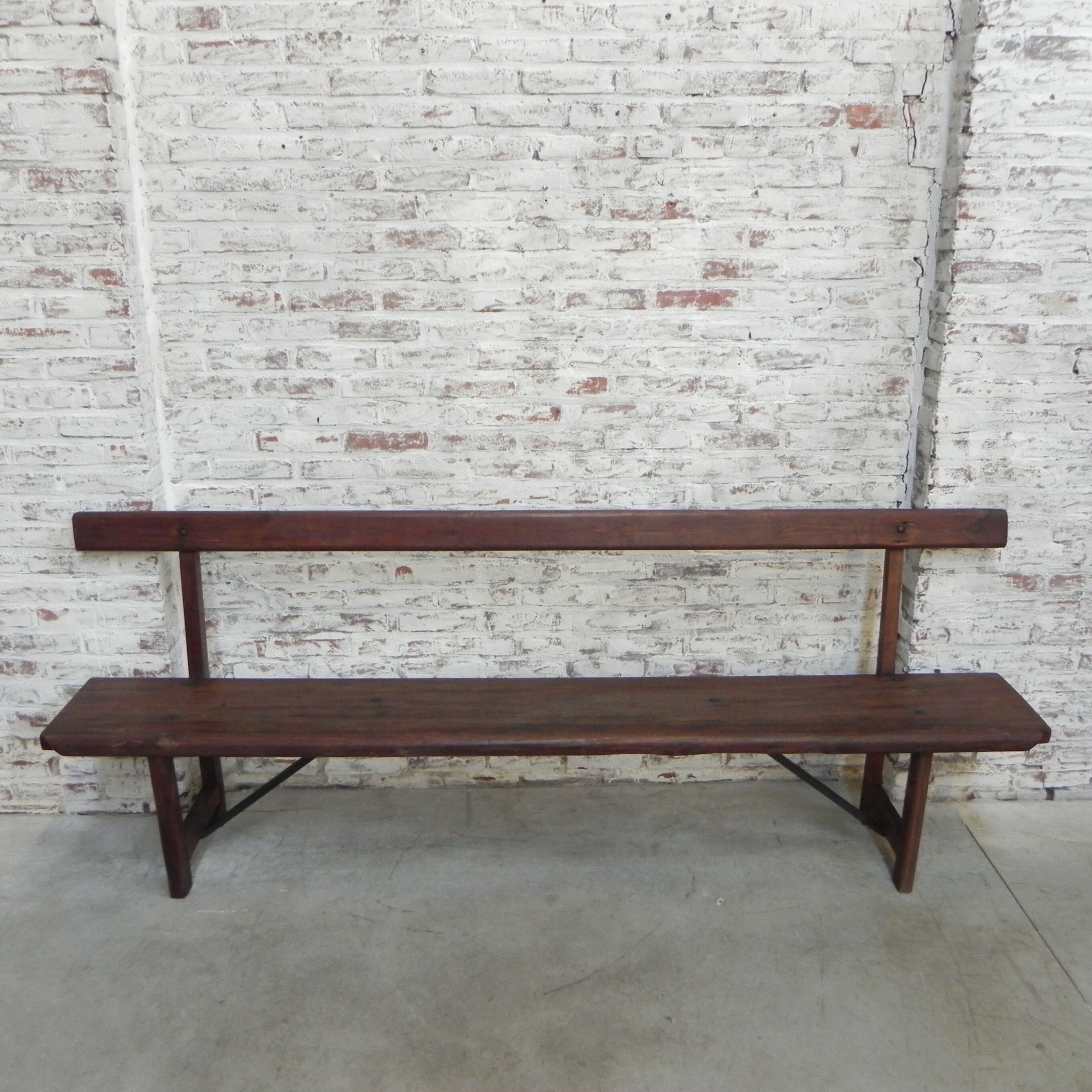 Wooden bench 225 cm