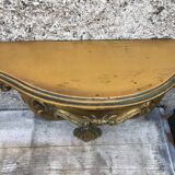 Console murale dorée vintage